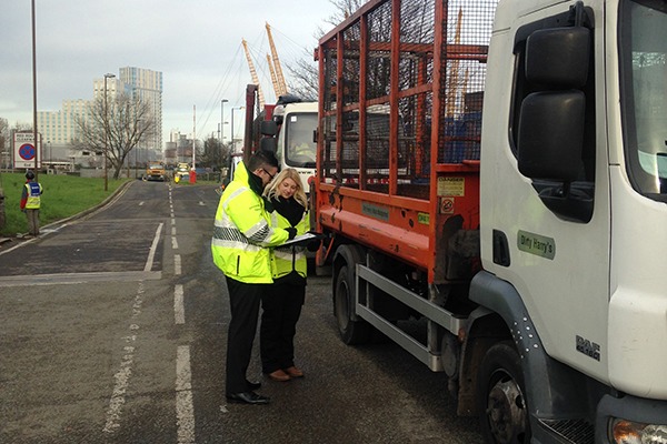 The stop checks act as a deterrent for the illegal transport of waste. Photograph: Conor McGlone