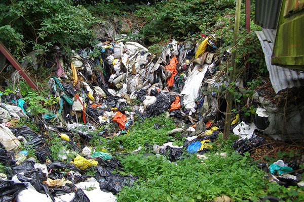 According to the NIEA the majority of the waste still remains on site. Photograph: DAERA