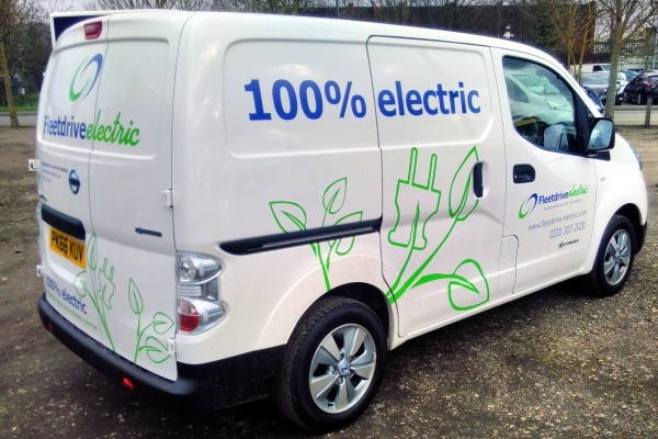 Electric van.
