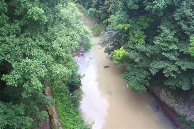 The polluted river Goyt