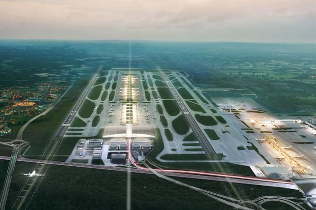 A two-runway Gatwick Airport, and other expansion schemes, are not compatible with net zero, according to researchers. Image: Gatwick Airport