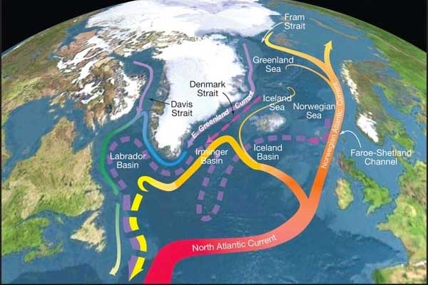 Atlantic meridional overturning circulation (AMOC)