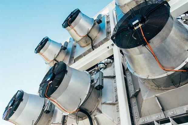 Units used to extract CO2 from the atmosphere (pic: Climeworks)