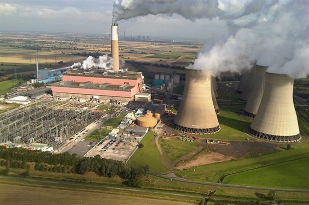 The Cottam coal-fired power station in Nottinghamshire was closed in 2019. Photograph: EDF