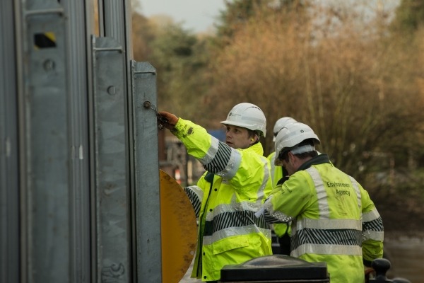 Environment Agency officers at work