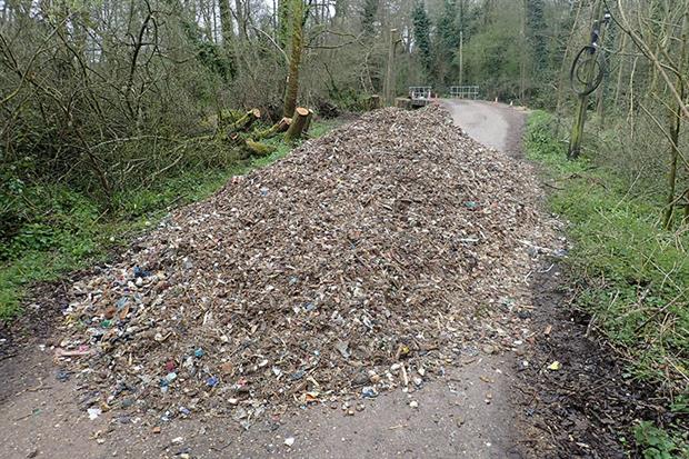 More than 260 tonnes of rubbish were dumped in Surrey over a 10-day period this month. Photograph: Environment Agency