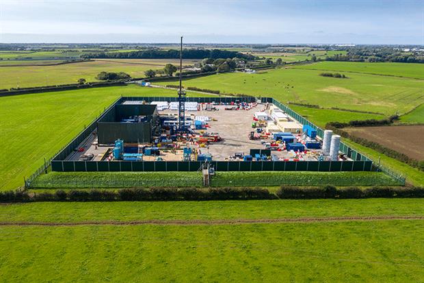 Cuadrilla's fracking site at Preston New Road. The government has announced a moratorium on fracking in the UK.Photograph: Christopher Furlong/Getty Images