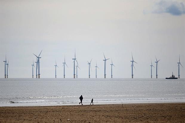More offshore wind power is needed to stay within the sixth carbon budget. Photograph: Lindsey Parnaby/Getty Images