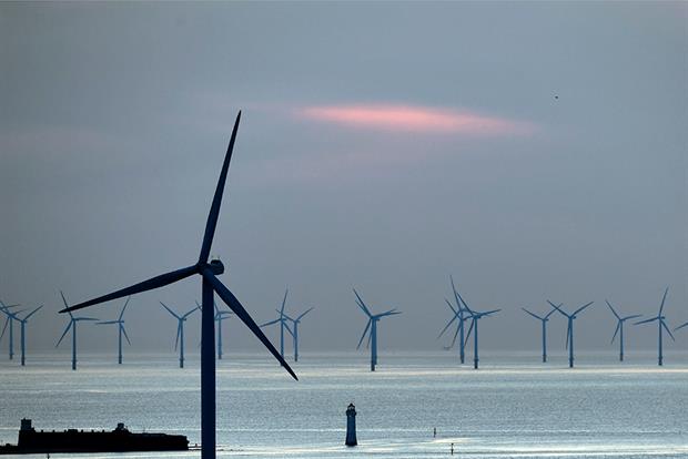 Offshore wind capacity should reach 40GW within a decade, says the CCC. Photograph: Paul Ellis/Getty Images
