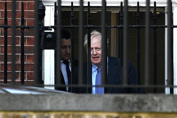 Prime minister Boris Johnson leaves Downing Street for crunch EU talks. Photograph: Leon Neal/Getty Images