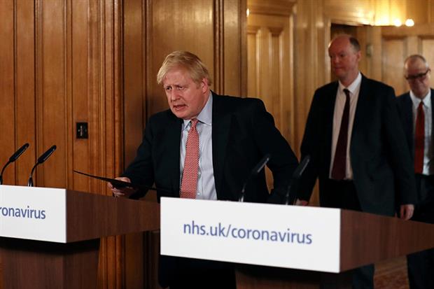 The prime minister said yesterday that people with coronavirus symptoms should stay at home for at least seven days, though he has refused to shut schools or stop major events. Photograph: WPA Pool/Getty ImagesPhotograph: WPA Pool/Getty Images