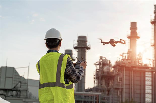 Drones could replace some site inspections during the lockdown. Photograph: Seksan Mongkhonkhamsao/Getty Images