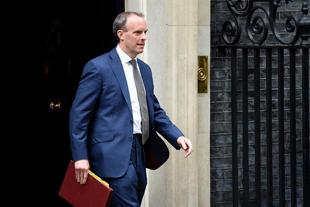 Foreign secretary Dominic Raab gave his backing from a climate-friendly recovery after the global pandemic. Photograph: Anadolu Agency/Getty Images