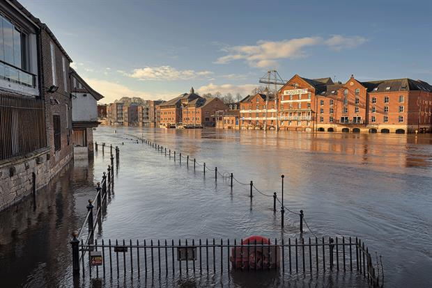 City of York flooded