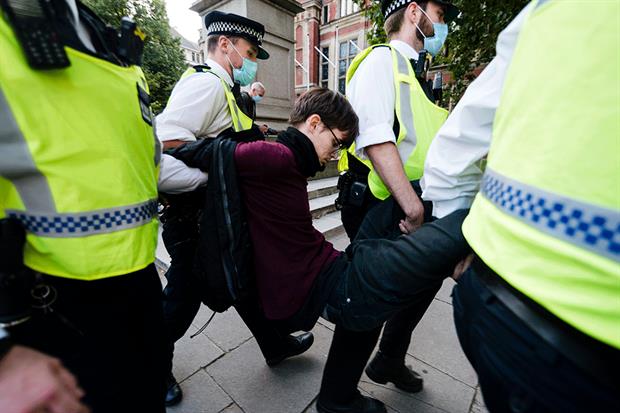 XR demonstrations earlier this month led to the tabling of the Climate and Ecological Emergency Bill. Photograph: NurPhoto/Getty Images