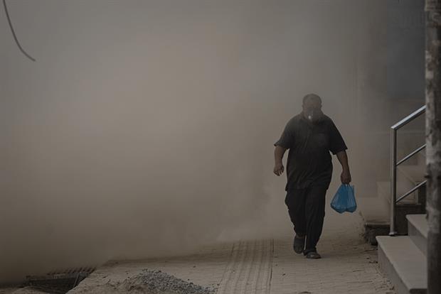 Particulate pollution can have a dramatic impact on Covid-19 outcomes. Photograph: SOPA Images/Getty Images