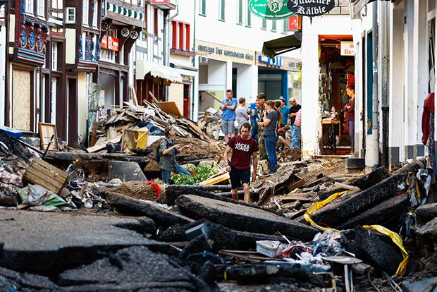 Some 200 people died in this summer’s flooding in Germany and EA chair Emma Howard Boyd warned England could 'sooner or later' see similar scenes. Photograph: Anadolu Agency/Getty Images