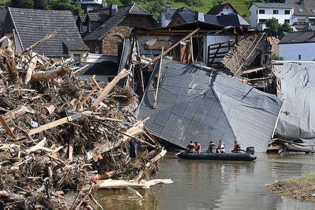Climate scientists were shocked by the scale of floods in Germany last month (Photograph: Christof Stache/Getty Images)