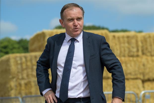 DEFRA secretary George Eustice. Photograph: Finnbarr Webster/Getty Images
