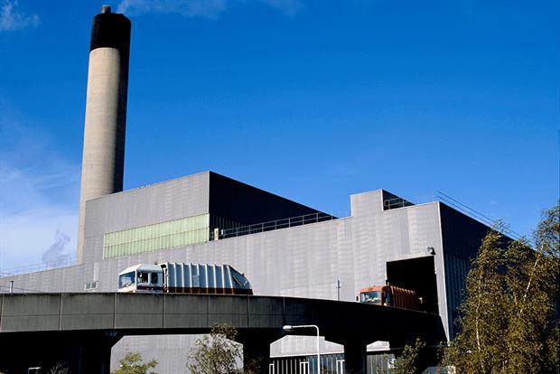 The Edmonton EfW plant is located in a deprived area of London. Photograph: Photofusion/Universal Images Group via Getty Images