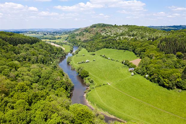 The river Wye struggles with phosphate pollution. Photograph: Stephen Dorey/Getty Images