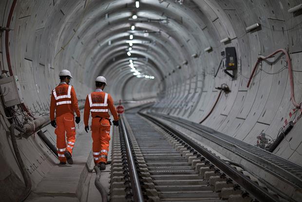 Crossrail is one such mega-project that has frozen works across all construction sites in response to Covid-19. Photograph: John Phillips/Getty Images