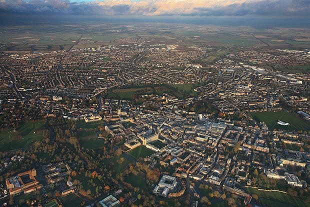 The development arc, which will connect Cambridge (pictured) with Oxford, promises “strategic opportunities for growth and environmental improvement”. Photograph: David Goddard/Getty Images