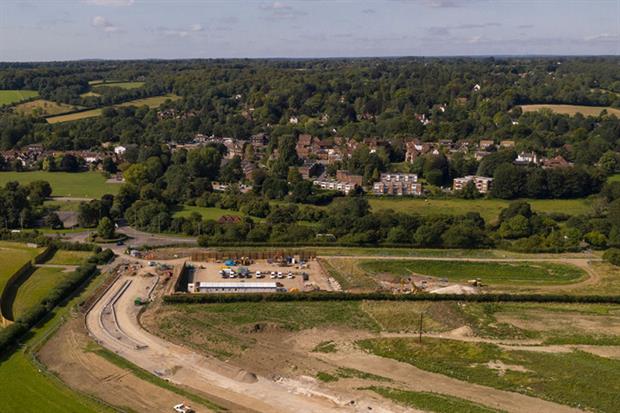 Construction around what will be a service road for HS2 build traffic in Buckinghamshire (Photo by Dan Kitwood/Getty Images)