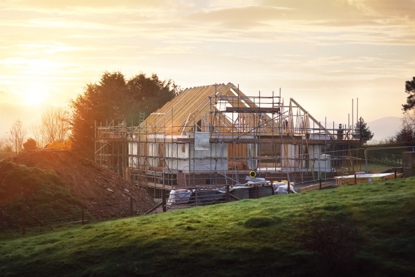 A house under construction