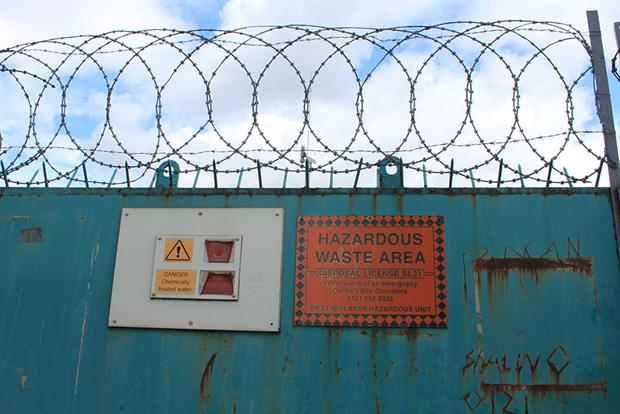 Hazardous waste: the EA’s what's in your backyard website has been withdrawn (Photograph: Danny Halpin)