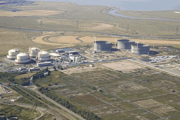 National Grid's Isle of Grain LNG storage terminal