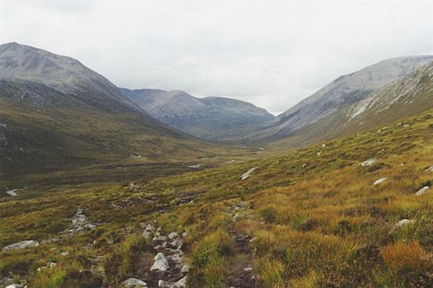 Path into the Lairig Ghru from Glen Dee