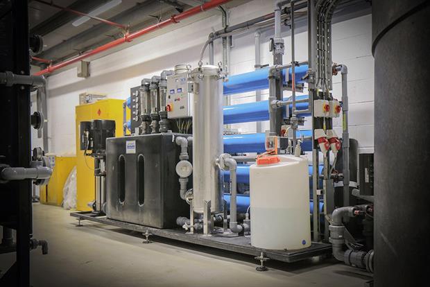 Bentley estimates its reverse osmosis system will save 350,000 litres of water a year