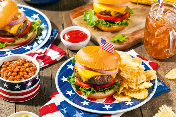 US beef burger