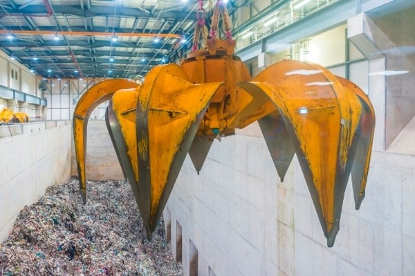 Bunker at the Runcorn EfW plant
