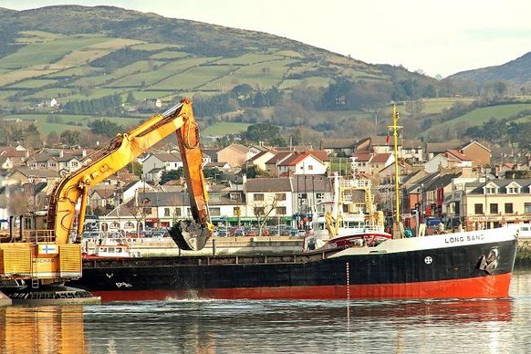 Boat moored at Warrenpoint Harbour