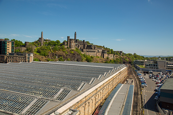 Waverley train station, Edinburgh, Scotland