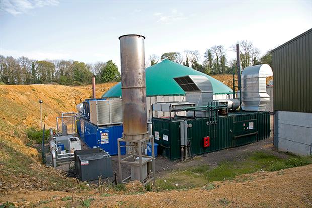 A biogas facility in the Cotswolds. Photograph: Photofusion/Universal Images Group via Getty Images