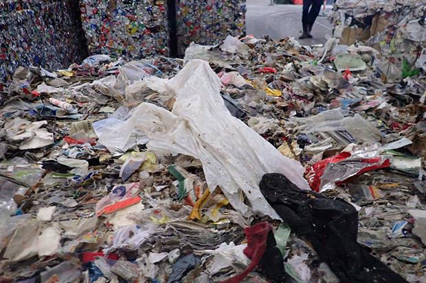 EA inspections found that the waste included soiled nappies, tins, hairpieces, plastics, as well as clothing and food packaging. Photograph: Environment Agency