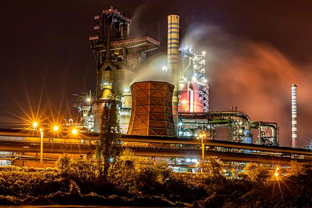 ThyssenKrupp's steel plant in Duisburg, Germany: Steel remains a major obstacle to reaching net-zero emissions