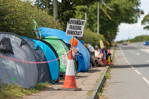 Fracking protest camp