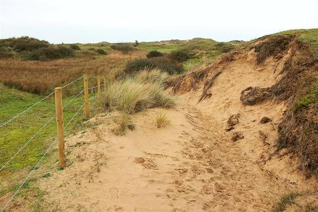 Dunes at the Holkham NNR are now virtually empty. Photograph: Derek Harper/Geograph