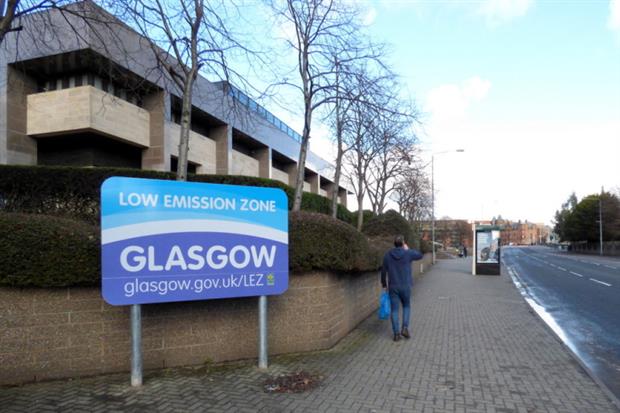 Glasgow's low emission zone is partially operational. Photograph: Thomas Nugent/Geograph