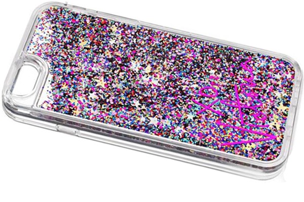 Phone case containing white sprit