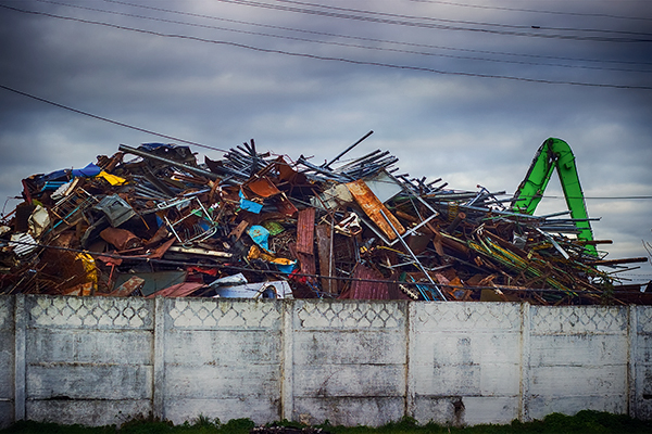Pile of scrap metal