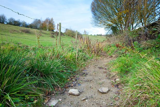 Reports of dry watercourses, such as this chalk stream, have doubled in recent years. Photograph: Tim Graham/Getty Images