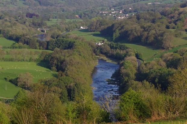 The River Wye. Photograph: cc-by-sa/2.0 Andrew Hill geograph.org.uk/p/5767323
