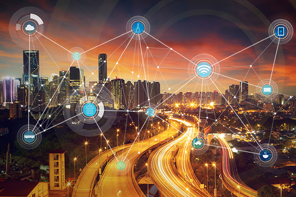 Smart grid conceptual illustration