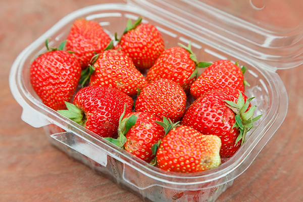 Punnet of strawberries