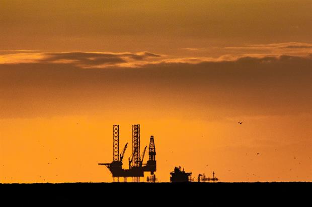 An oil rig in the North Sea. Image: Pixabay